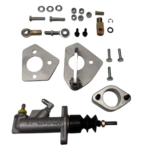 MDL LF Series 63-67 C2 Corvette Hydraulic Clutch Master .700" bore, Black Billet Reservoir